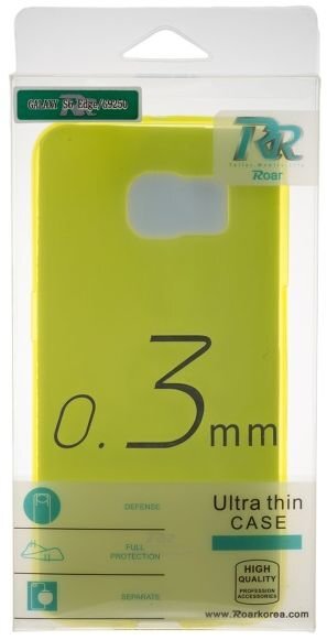 Apsauginis dėklas Roar Ultra Slim 0.3mm skirtas Samsung Galaxy A5 (A500F), Geltonas kaina ir informacija | Telefono dėklai | pigu.lt