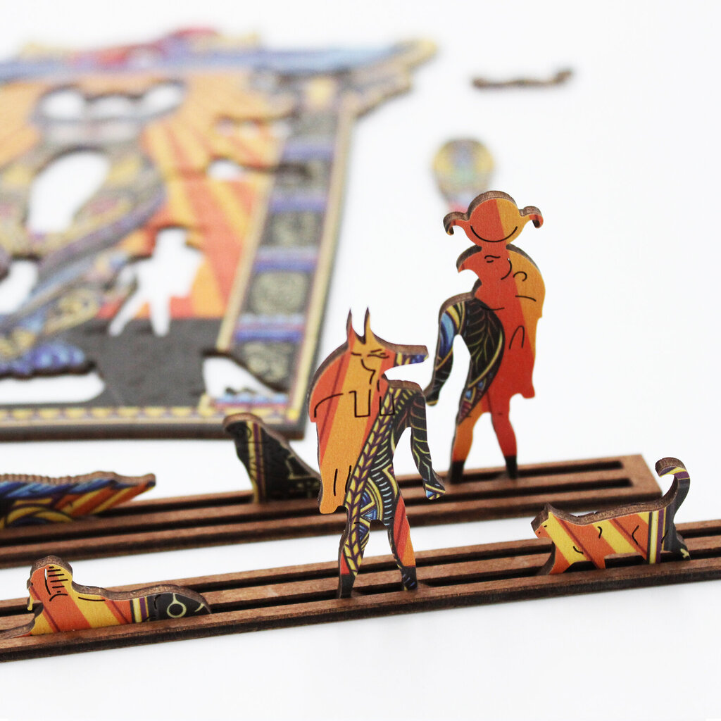 Medinė dėlionė Fantasy puzzles Bastet, XL, 600 d. kaina ir informacija | Dėlionės (puzzle) | pigu.lt