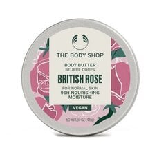 Kūno sviestas normaliai odai The Body Shop British Rose, 50 ml kaina ir informacija | Kūno kremai, losjonai | pigu.lt