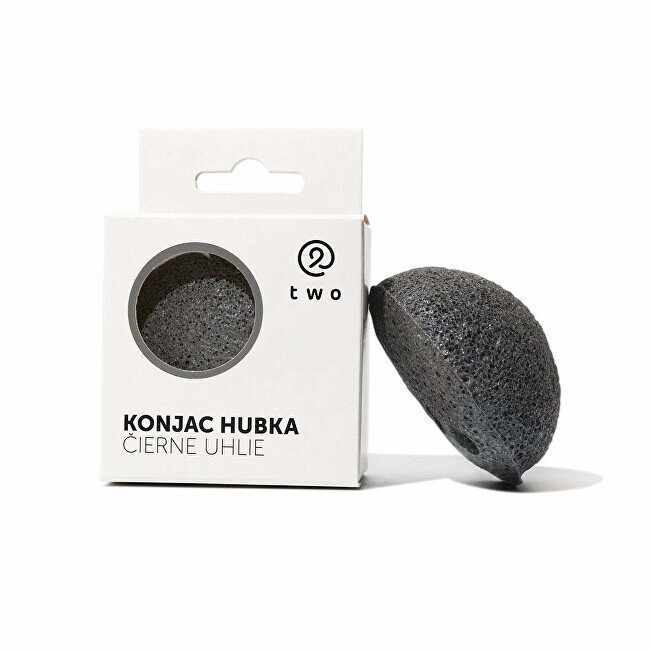 Valomoji veido kempinėlė Konjac Hubka Charcoal kaina ir informacija | Veido prausikliai, valikliai | pigu.lt