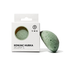 Очищающая губка для лица Konjac green clay цена и информация | Средства для очищения лица | pigu.lt