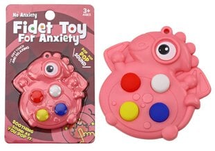 Sensorinis Pop It žaislas Dinozauras, rožinis kaina ir informacija | Stalo žaidimai, galvosūkiai | pigu.lt