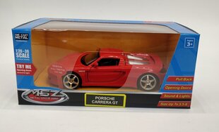 Žaislinis automobilis MSZ Porsche Carrera GT, 1:32 kaina ir informacija | Žaislai berniukams | pigu.lt