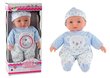 Lėlė Lean Toys Baby May May, mėlyna kaina ir informacija | Žaislai mergaitėms | pigu.lt