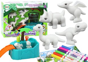 Dinozaurų spalvinimo rinkinys Lean Toys kaina ir informacija | Lavinamieji žaislai | pigu.lt
