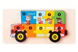 Medinė dėlionė Autobusas kaina ir informacija | Žaislai kūdikiams | pigu.lt