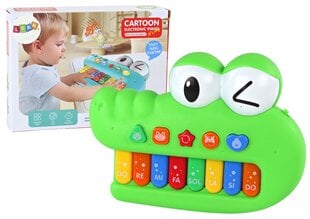 Muzikinis žaislas Lean Toys Krokodilo pianinas kaina ir informacija | Žaislai kūdikiams | pigu.lt