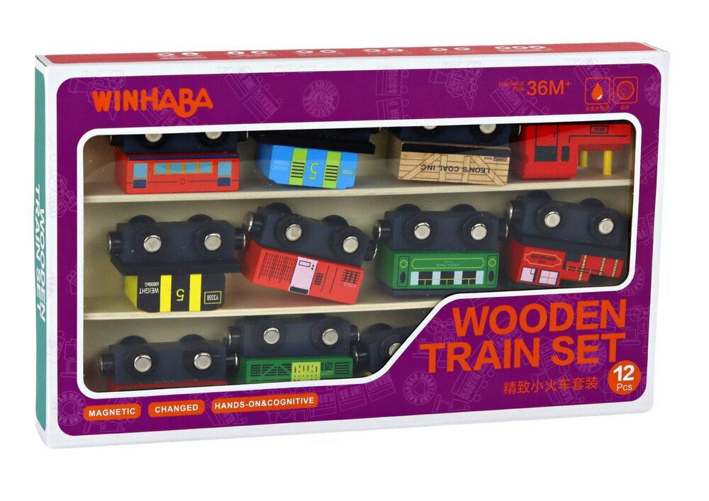 Medinis traukinys Winhaba kaina ir informacija | Žaislai berniukams | pigu.lt