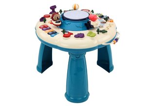 Interaktyvus edukacinis stalas vaikams Lean Toys, mėlynas kaina ir informacija | Žaislai kūdikiams | pigu.lt