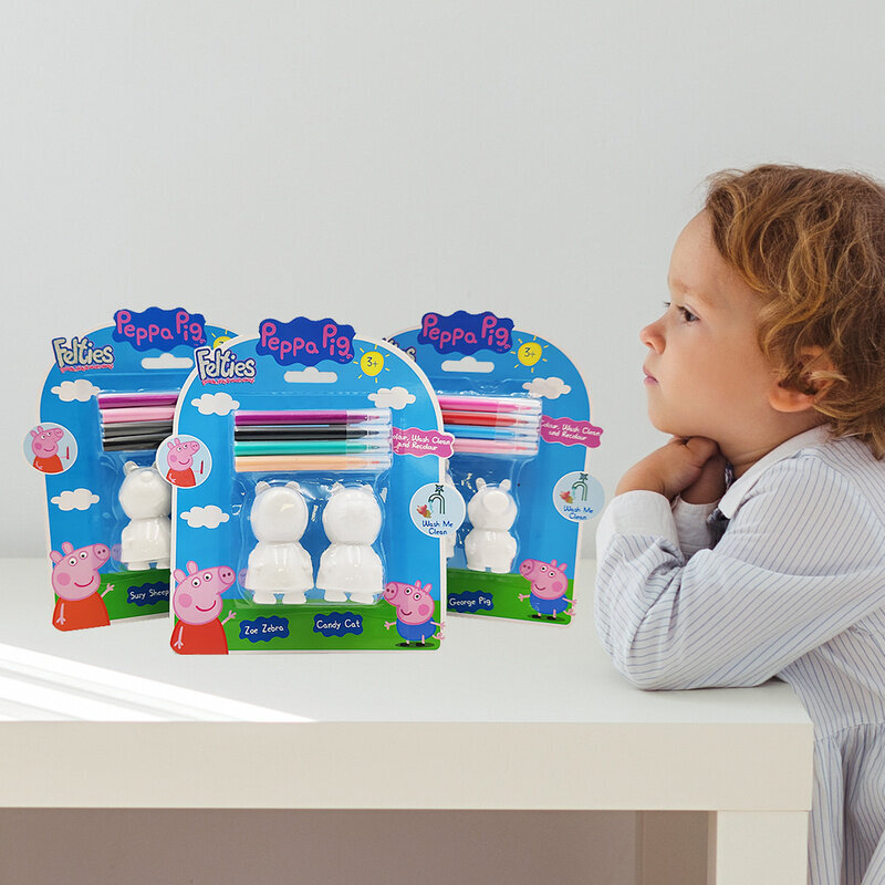 Figūrėlės Peppa Pig spalvinimui Suzy ir Danny su priedais DIY Sambro, 6 d kaina ir informacija | Lavinamieji žaislai | pigu.lt