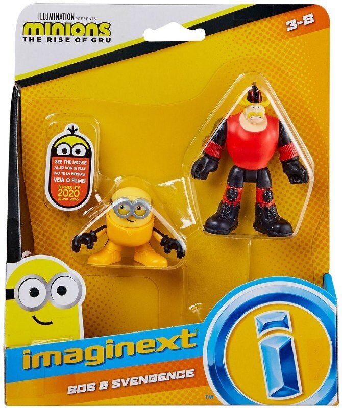 Figūrėlės Minionas Bobas ir Svengencija Mattel, įvairių spalvų, 2 vnt. kaina ir informacija | Žaislai berniukams | pigu.lt