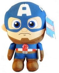 Pliušinis žaislas Kapitonas Amerika su garsais, mėlynas, 30 cm kaina ir informacija | Minkšti (pliušiniai) žaislai | pigu.lt
