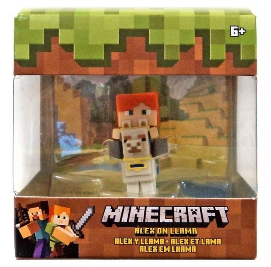 Žaislas Mattel Minecraft Aleksas ant lamos FVH13, 4cm kaina ir informacija | Žaislai berniukams | pigu.lt