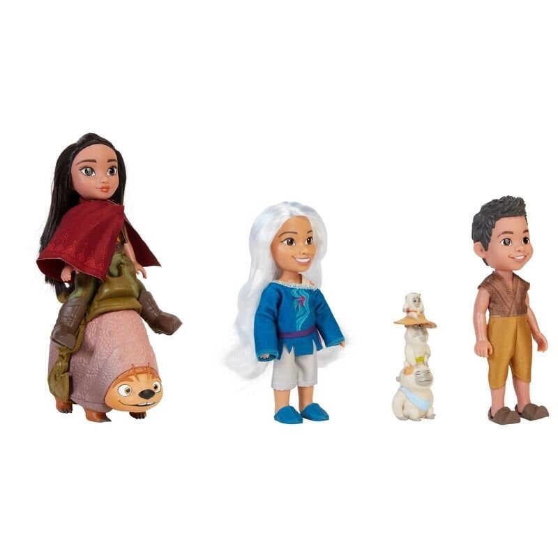 Figūrėlių rinkinys lėlė Raya ir paskutiniai drakono draugai Jakks, 5 vnt. kaina ir informacija | Žaislai mergaitėms | pigu.lt