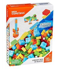 Konstrukcinės kaladėlės Vibrant Box Mega Construx, DYG86, 130 d. цена и информация | Конструкторы и кубики | pigu.lt