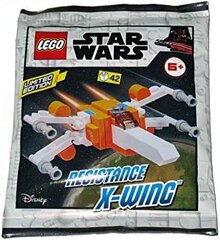 912063 LEGO® kaladėlės Star Wars (Žvaigždžių karai) Resistance X-Wing, 42 d. kaina ir informacija | Konstruktoriai ir kaladėlės | pigu.lt