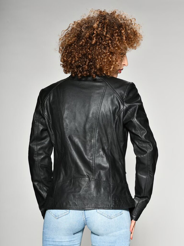 Mustang moteriška odinė striukė, juoda kaina ir informacija | Striukės moterims | pigu.lt