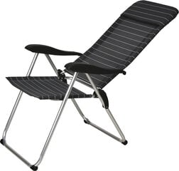 Turistinė kėdė, 69x58x111 cm, tamsiai pilka цена и информация | Туристическая мебель | pigu.lt
