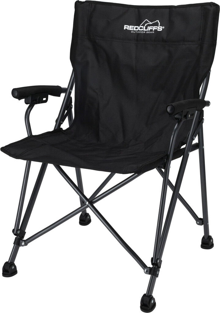 Turistinė kėdė, 61x58x89 cm, juoda kaina ir informacija | Turistiniai baldai | pigu.lt