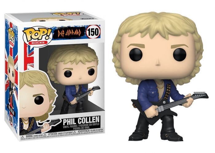 Funko POP! Rocks Def Leppard Phil Collen kaina ir informacija | Žaidėjų atributika | pigu.lt