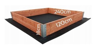 Деревянная садовая кровать Клек, 240 х 120см цена и информация | Теплицы | pigu.lt