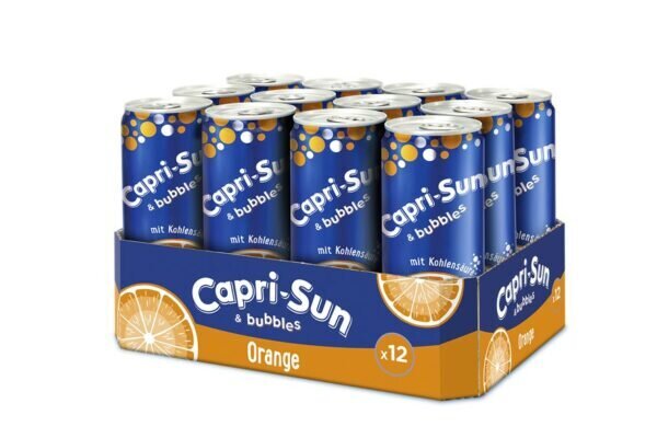 Apelsinų skonio gėrimas Capri-Sun&Bubbles, 330 ml x 12 vnt. kaina ir informacija | Sultys, nektarai ir sulčių gėrimai | pigu.lt