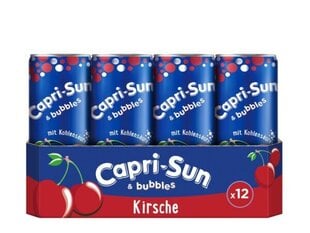 Vyšnių skonio gėrimas Capri-Sun&Bubbles, 330 ml x 12 vnt. kaina ir informacija | Sultys, nektarai ir sulčių gėrimai | pigu.lt