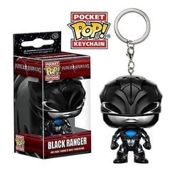 Брелок Funko Power Rangers Черный рейнджер 6 см цена и информация | Funko Одежда, обувь и аксессуары | pigu.lt