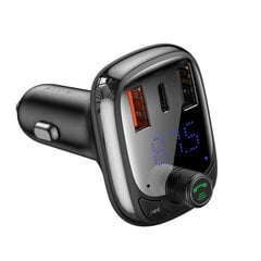 Bluetooth transmitter | car charger Baseus S-13 (Overseas Edition) - black цена и информация | Зарядные устройства для телефонов | pigu.lt