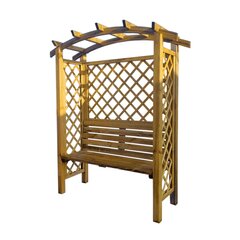 Деревянная арка со скамейкой Pergola, 160x70x190 см цена и информация | Садовый палисадник Cellfast 4 Standard 2,3 м графит | pigu.lt