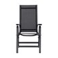 Sulankstoma lauko kėdė Lilė, juoda kaina ir informacija | Lauko kėdės, foteliai, pufai | pigu.lt