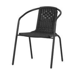 Lauko kėdė Maria, juoda kaina ir informacija | Lauko kėdės, foteliai, pufai | pigu.lt