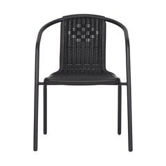 Lauko kėdė Maria, juoda kaina ir informacija | Lauko kėdės, foteliai, pufai | pigu.lt