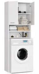 Spintelė virš skalbimo mašinos Akord, balta kaina ir informacija | Vonios spintelės | pigu.lt