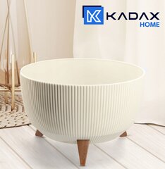 Горшок Kadax 40 х 40 х 24,9 см, кремовый цена и информация | Вазоны | pigu.lt