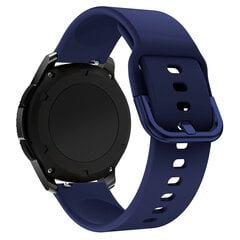 Universalus silikoninis dirželis Silicone Strap TYS išmaniajam laikrodžiui, plotis 20mm, tamsiai mėlynas цена и информация | Аксессуары для телефонов | pigu.lt