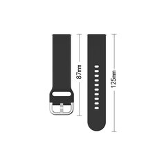 Universalus silikoninis dirželis Silicone Strap TYS išmaniajam laikrodžiui, plotis 22mm, tamsiai mėlynas цена и информация | Аксессуары для телефонов | pigu.lt