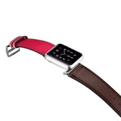 iCarer Leather brown-pink kaina ir informacija | Išmaniųjų laikrodžių ir apyrankių priedai | pigu.lt