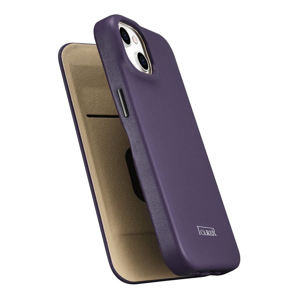 iCarer Premium Leather Case kaina ir informacija | Telefono dėklai | pigu.lt