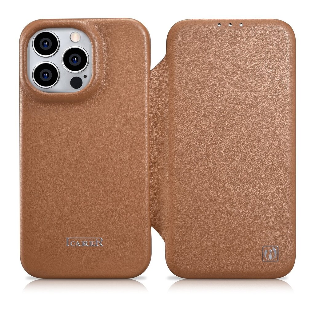 iCarer Premium Leather Case kaina ir informacija | Telefono dėklai | pigu.lt