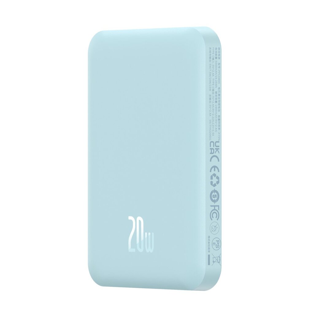 Baseus Power Bank Magnetic Mini 5000mAh kaina ir informacija | Atsarginiai maitinimo šaltiniai (power bank) | pigu.lt