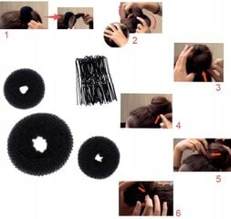 Plaukų šukuosenų rinkinys su šukomis, 1 vnt kaina ir informacija | Korbi Kvepalai, kosmetika | pigu.lt