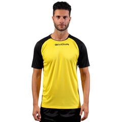 Marškinėliai vyrams Givova Capo Interlock, geltoni kaina ir informacija | Vyriški marškinėliai | pigu.lt