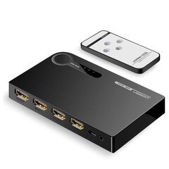 HDMI skirstytuvo jungiklis – 3x HDMI 3D 4K juoda kaina ir informacija | Komponentų priedai | pigu.lt