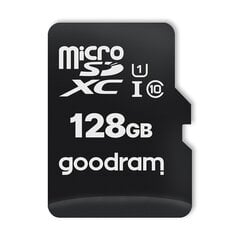 Microcard 128GB micro SD XC UHS-I 10 klasės atminties kortelė + SD adapteris kaina ir informacija | Komponentų priedai | pigu.lt