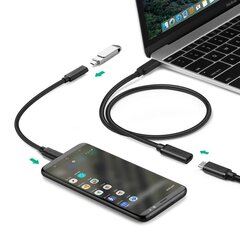 USB-C 3.1 laido ilgintuvas 0,5 m juodas цена и информация | Кабели для телефонов | pigu.lt