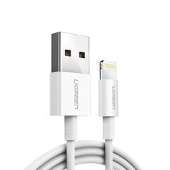 iPhone USB - Lightning MFI kabelis 2m 2.4A baltas kaina ir informacija | Laidai telefonams | pigu.lt