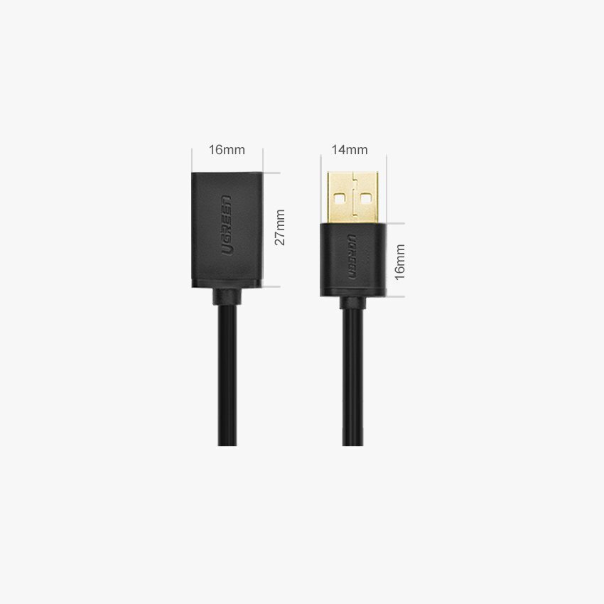 Ugreen USB, 1 m kaina ir informacija | Kabeliai ir laidai | pigu.lt