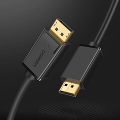 DisplayPort 1.2 4K laidas 2m juodas цена и информация | Адаптеры, USB-разветвители | pigu.lt