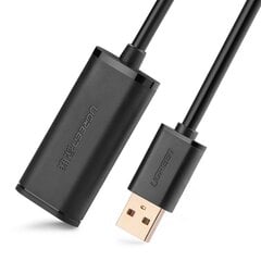 Prailginimo kabelis aktyvus USB 2.0 480Mbps 5m juodas kaina ir informacija | Adapteriai, USB šakotuvai | pigu.lt